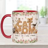 Cat Mom - Personalized Cat Accent Mug