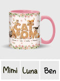 Cat Mom - Personalized Cat Accent Mug