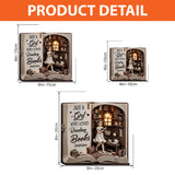 Just A Girl Who Loves Reading Books - Personalized Book Custom Shaped Acrylic Plaque