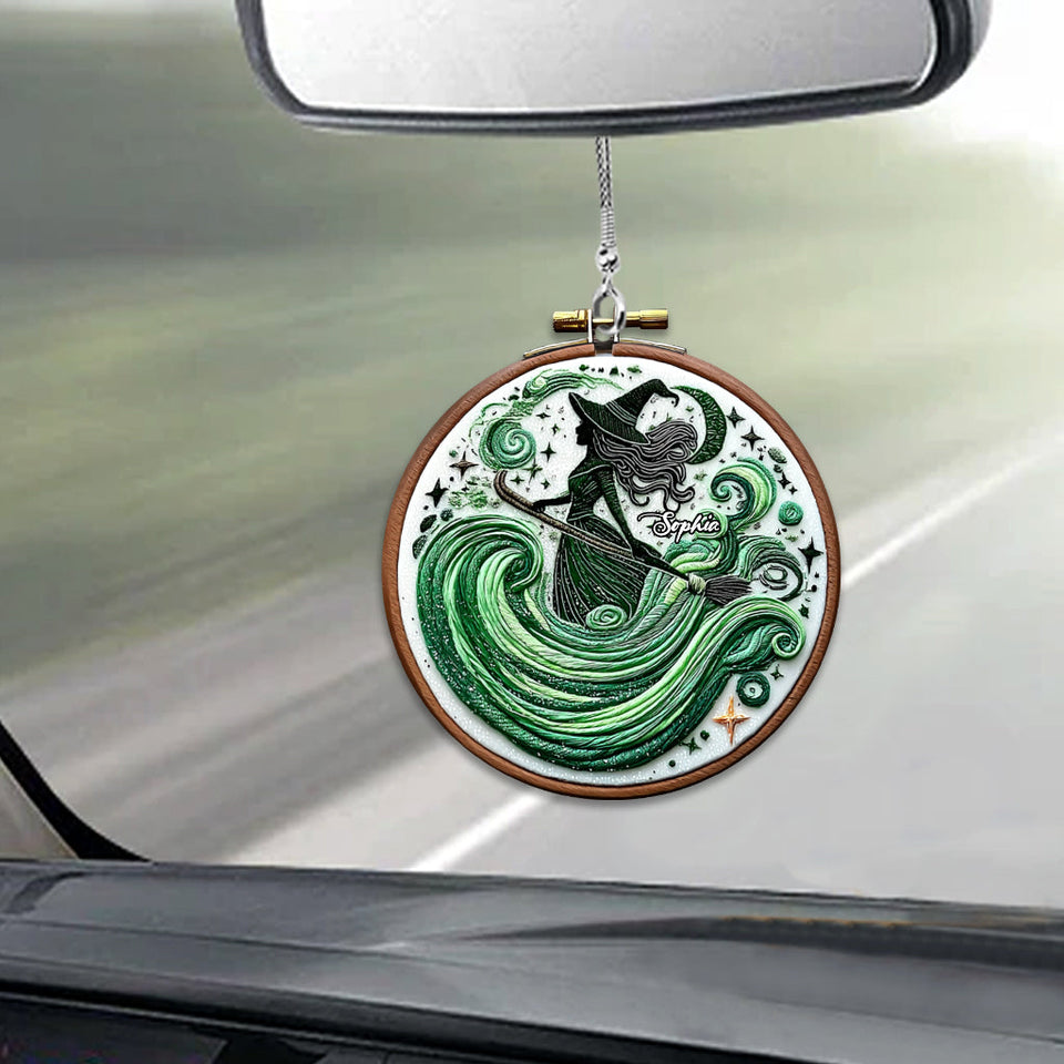 Magical Witch - Personalized Witch Car Ornament