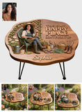 Garden Is My Happy Place - Personalized Gardening Table Custom Shape