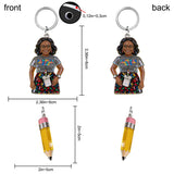 Custom Any Photo Gift For Teacher/Educator - Personalized Teacher Premium Keychain With Charms