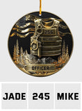 Serve And Protect, Merry Christmas 2025 - Personalized Police Officer Ornament