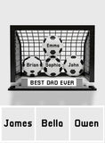 We Score The Best Dad - Personalized Soccer Custom Shaped Acrylic Plaque