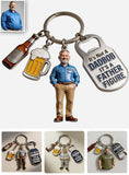 It's Not A Dad Bob - Personalized Father Premium Keychain With Charms