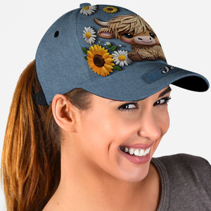 Adorable Highland Cow - Personalized Highland Cow Classic Cap