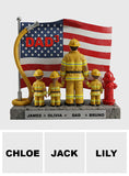 Firefighter Dad - Personalized Firefighter Custom Shaped Acrylic Plaque