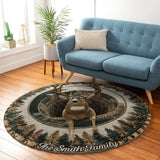 Love Hunting - Personalized Hunting Round Rug