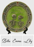 Til Death Do Us Part - Personalized Couple Ceramic Round Plate