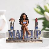 Makeup Artist - Personalized Makeup Custom Shaped Acrylic Plaque