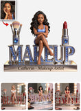 Makeup Artist - Personalized Makeup Custom Shaped Acrylic Plaque