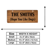 The Pet's House, Human Just Live Here - Personalized Dog Wooden Wall Mount Sign
