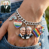 Love Is Love - Personalized LGBT Support Bracelet With Charms