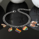 Love Is Love - Personalized LGBT Support Bracelet With Charms