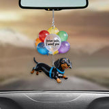 Drive Safe Balloon - Personalized Dog Transparent Car Ornament