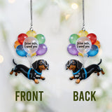 Drive Safe Balloon - Personalized Dog Transparent Car Ornament