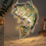 Love Fishing - Personalized Fishing LED Light Acrylic Sign