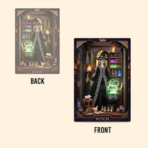 Magical Witch - Personalized Witch Custom Shaped Acrylic Plaque
