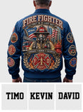 Fire Dept - Personalized Firefighter Bomber Jacket