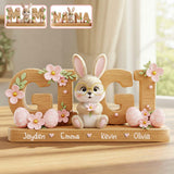 Grandma's Easter Magic - Personalized Grandma Custom Shaped Acrylic Plaque