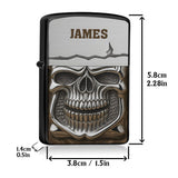 Metallic Skull - Personalized Skull Lighter
