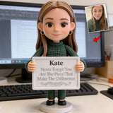You Make A Difference - Personalized Colleague Custom Shaped Acrylic Plaque