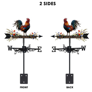 Rooster - Personalized Chicken Weather Vane