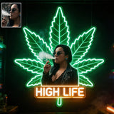 High Life Neon Light - Personalized Weed LED Light Acrylic Sign