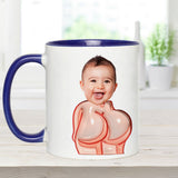 Funny Dad Gift - Dear Dad Thanks for Wiping My Butt and Stuff - Personalized Father Accent Mug