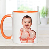 Funny Dad Gift - Dear Dad Thanks for Wiping My Butt and Stuff - Personalized Father Accent Mug