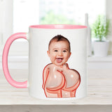 Funny Dad Gift - Dear Dad Thanks for Wiping My Butt and Stuff - Personalized Father Accent Mug