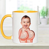 Funny Dad Gift - Dear Dad Thanks for Wiping My Butt and Stuff - Personalized Father Accent Mug