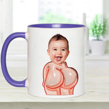 Funny Dad Gift - Dear Dad Thanks for Wiping My Butt and Stuff - Personalized Father Accent Mug