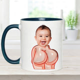 Funny Dad Gift - Dear Dad Thanks for Wiping My Butt and Stuff - Personalized Father Accent Mug
