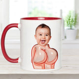 Funny Dad Gift - Dear Dad Thanks for Wiping My Butt and Stuff - Personalized Father Accent Mug
