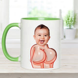 Funny Dad Gift - Dear Dad Thanks for Wiping My Butt and Stuff - Personalized Father Accent Mug