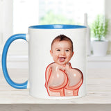 Funny Dad Gift - Dear Dad Thanks for Wiping My Butt and Stuff - Personalized Father Accent Mug