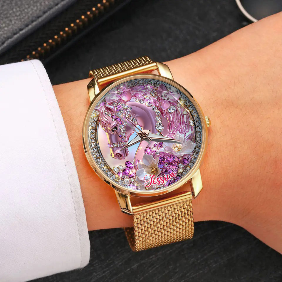 Horse Girl - Personalized Horse Women Hand Watch