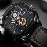 Quartz Watch Wallet Belt Gift Set