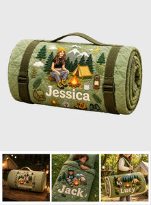 Camp Life - Personalized Camping Nap Mat