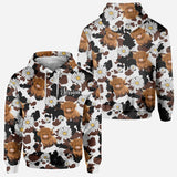 Love Highland Cow - Personalized Highland Cow All Over Shirt