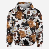 Love Highland Cow - Personalized Highland Cow All Over Shirt