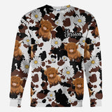 Love Highland Cow - Personalized Highland Cow All Over Shirt