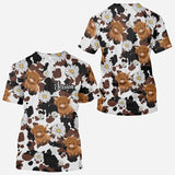 Love Highland Cow - Personalized Highland Cow All Over Shirt