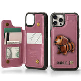 Cute Dachshund - Personalized Dog Wallet Phone Case