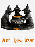 Witch Cat - Personalized Black Cat Custom Shaped Acrylic Plaque