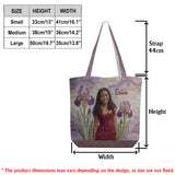 Custom Any Photo Birth Flower - Personalized Self Love Quilted Tote Bag