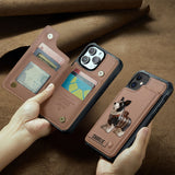 Cute Border Collie - Personalized Dog Wallet Phone Case
