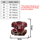 Love Football - Personalized Football Non-Slip Tufted Rug