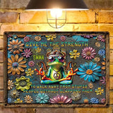 Give Me The Strength - Personalized Hippie Rectangle Metal Sign